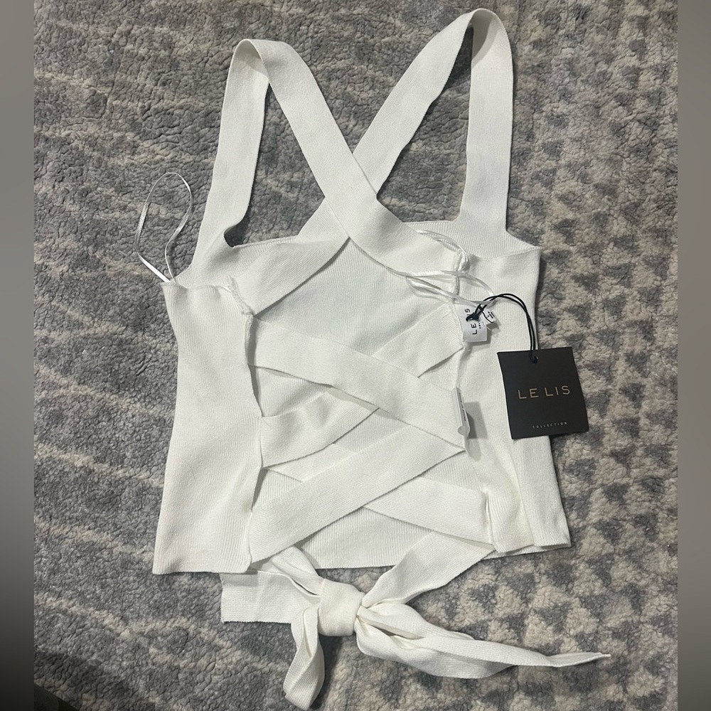 Cross Back Tank Top- Size Large